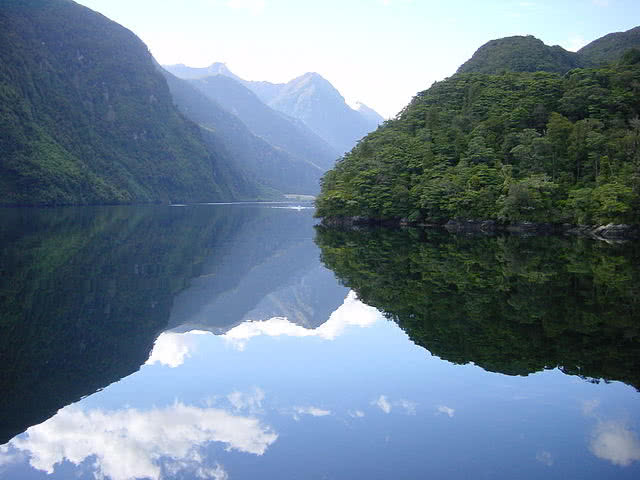 Panoramic view of Doubtful Sound