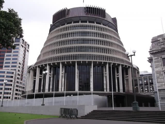 The Beehive, Parliamentary building found in Wellington, New Zealand 