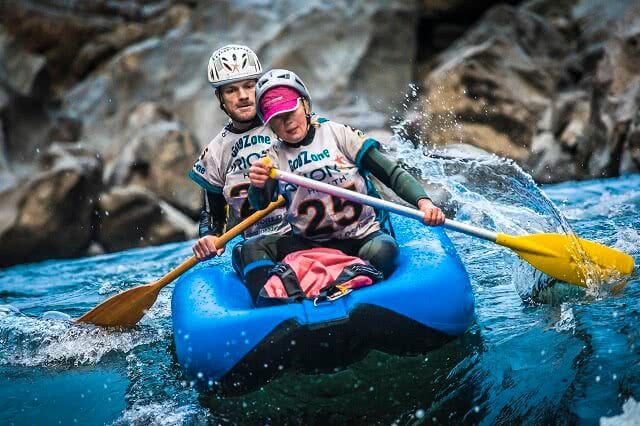 Kayaking the Hurunui River - one of the many disciplines of GODZone. Image credit: godzoneadveture.com