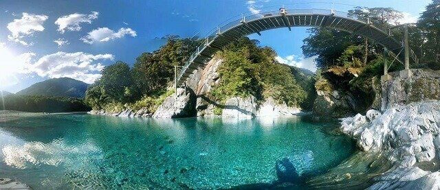 Bridge over the Blue Pools