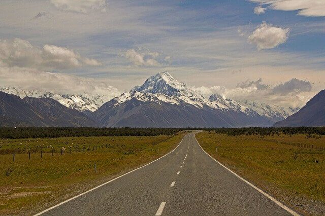 Snow-capped mountains