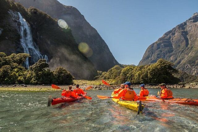 Kayaking Milford Sound with Go Orange