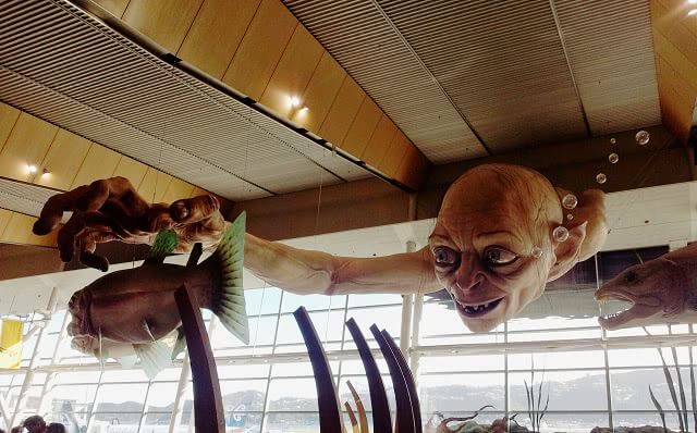 Gollum at the Weta Workshop in Wellington