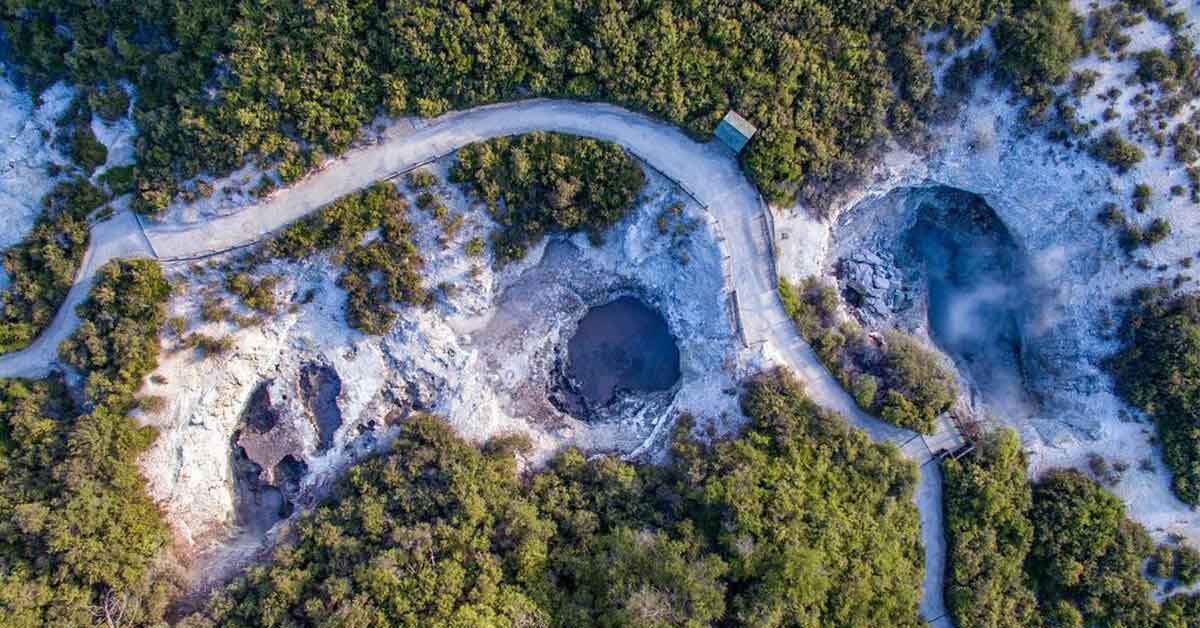 Rotorua birds eye view