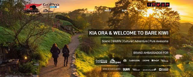 Bare Kiwi Blog Screenshot with Hobbiton