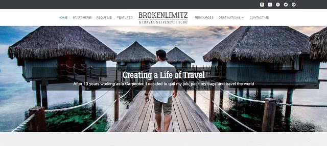 Broken Limitz Blog Screenshot