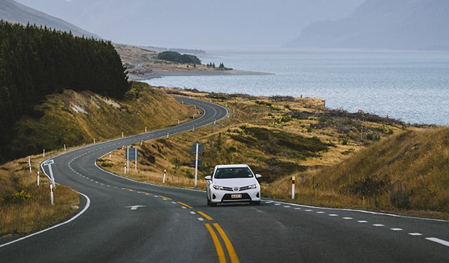 Car driving in Queenstown