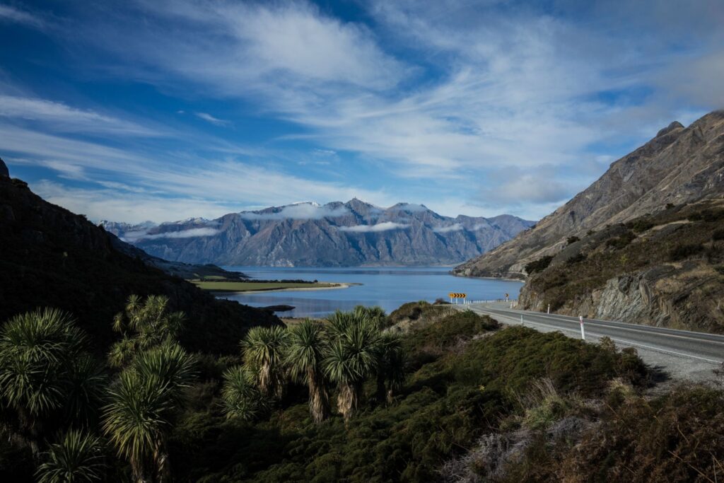 haast highway road from wanaka