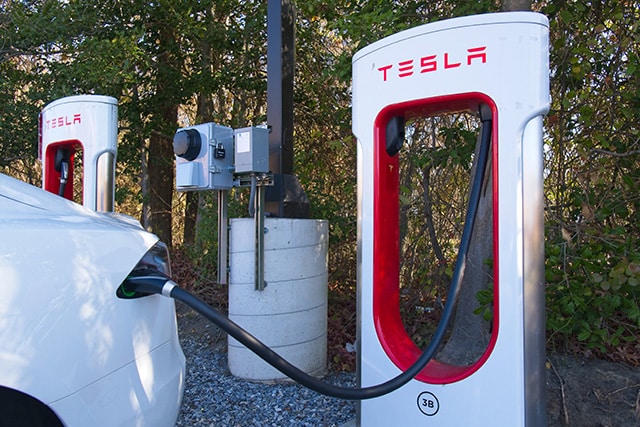 GO Rentals Tesla Electric Vehicle Charging