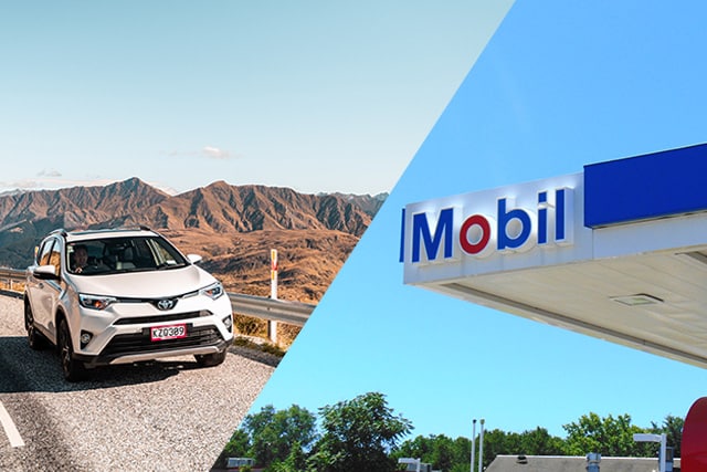 GO Rentals and Mobil Fuel Discount Partnership. Mobil image credit: JJBers from Flickr